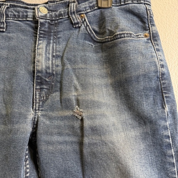 Levi's 514 Mens Jeans Size 33X32 Blue Straight Leg Pants Denim Medium Wash - Picture 4 of 7